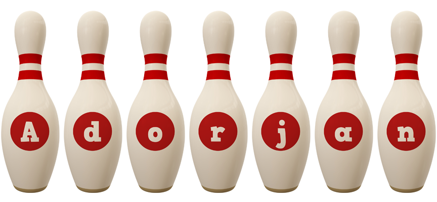 Adorjan bowling-pin logo