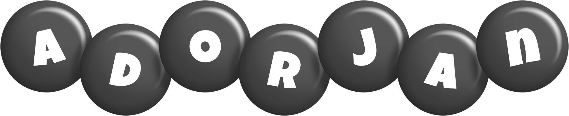 Adorjan candy-black logo