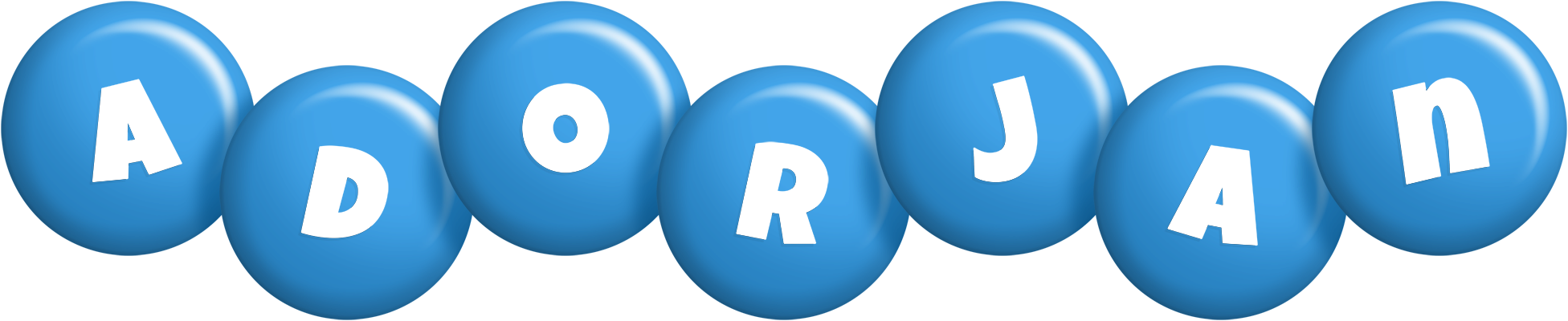 Adorjan candy-blue logo