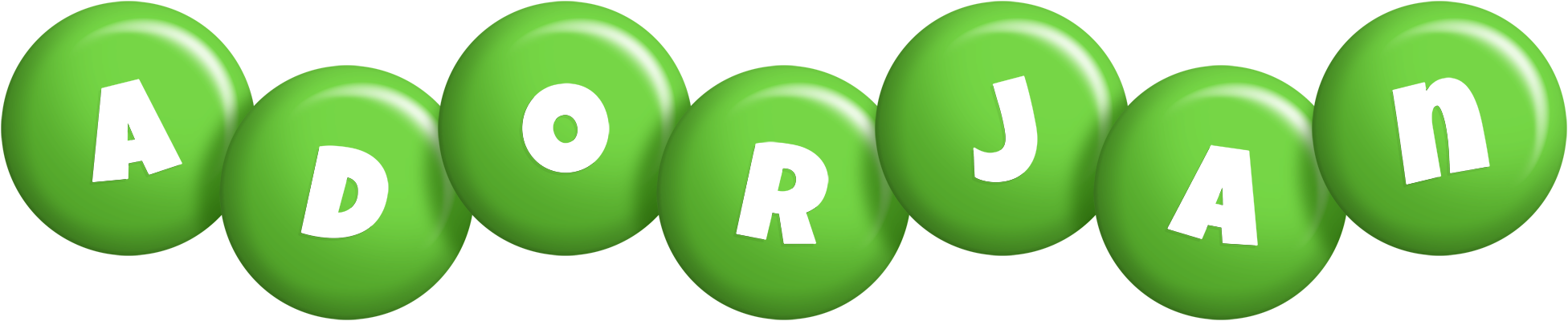 Adorjan candy-green logo