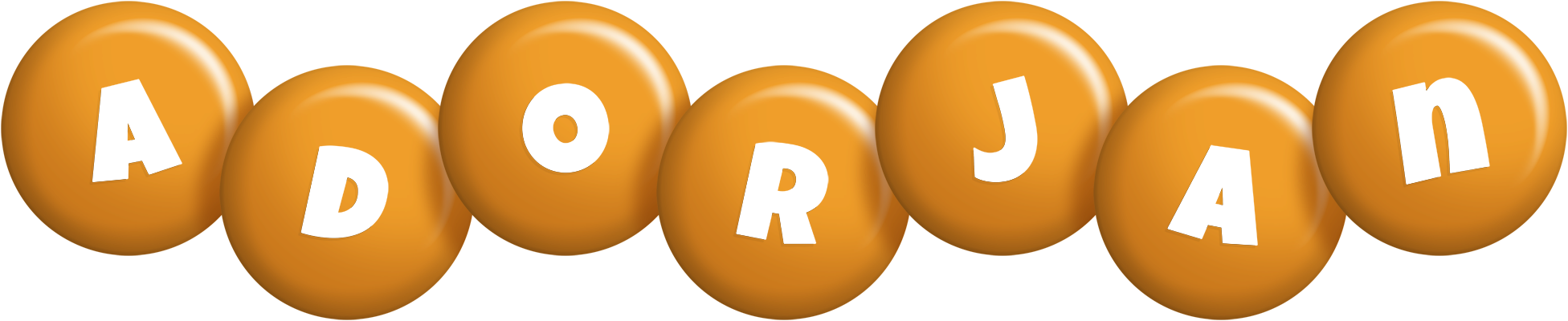 Adorjan candy-orange logo