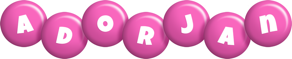 Adorjan candy-pink logo