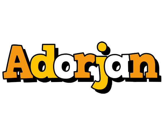 Adorjan cartoon logo