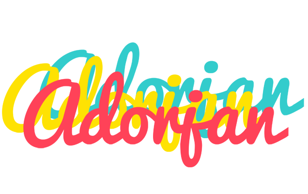 Adorjan disco logo