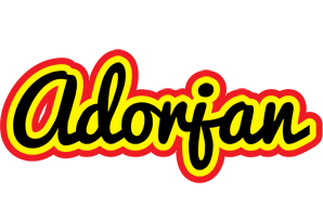 Adorjan flaming logo