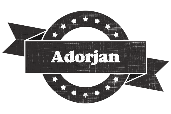 Adorjan grunge logo
