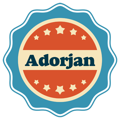 Adorjan labels logo