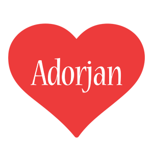 Adorjan love logo