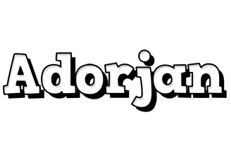 Adorjan snowing logo