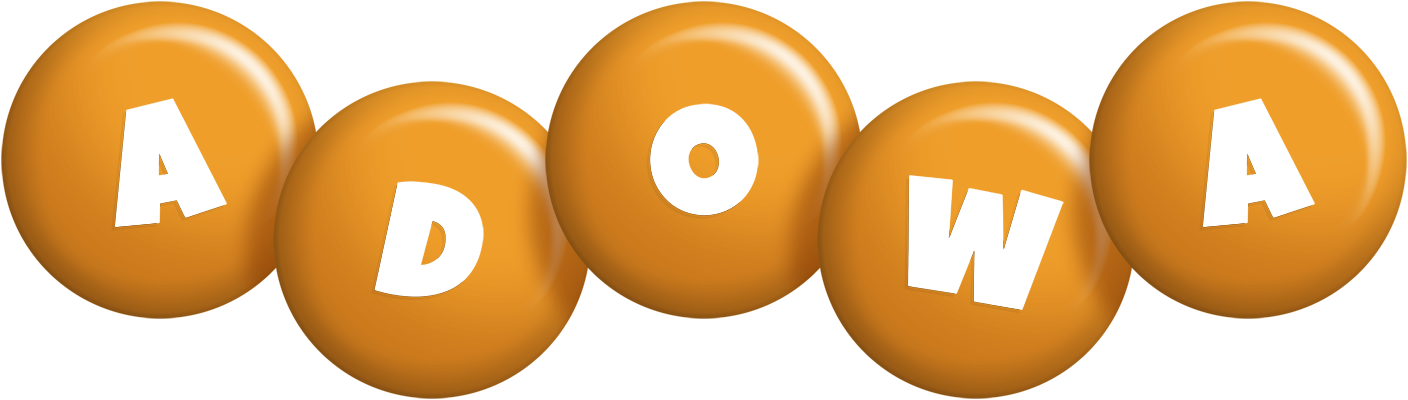 Adowa candy-orange logo