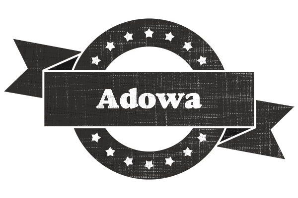 Adowa grunge logo