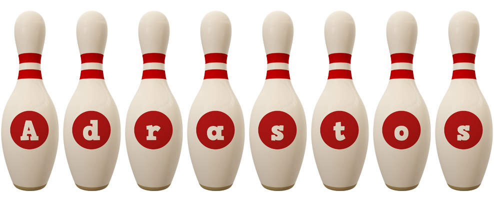 Adrastos bowling-pin logo