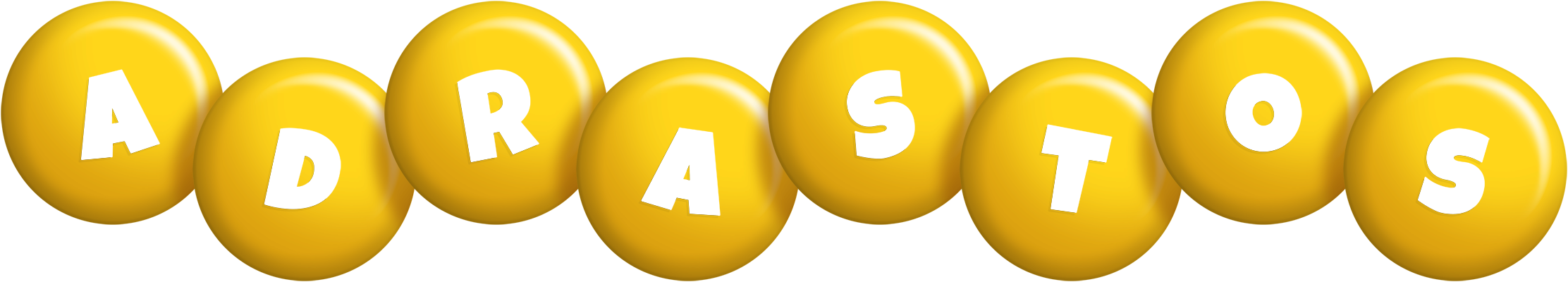 Adrastos candy-yellow logo