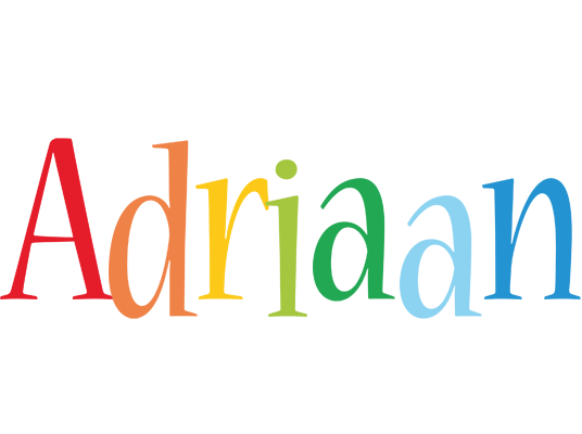 Adriaan birthday logo