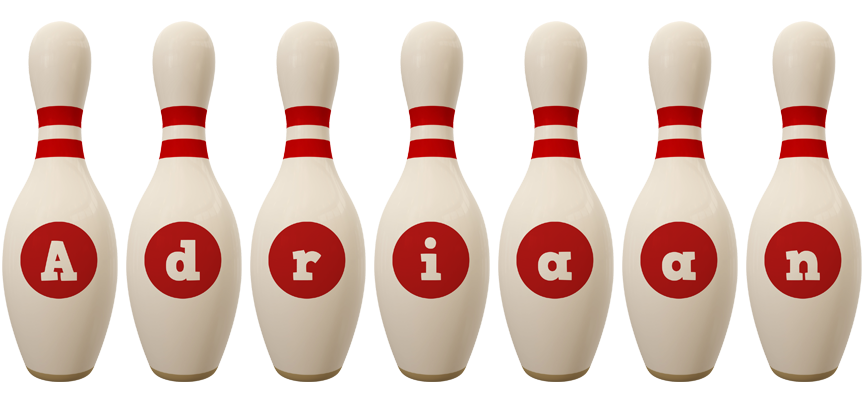Adriaan bowling-pin logo