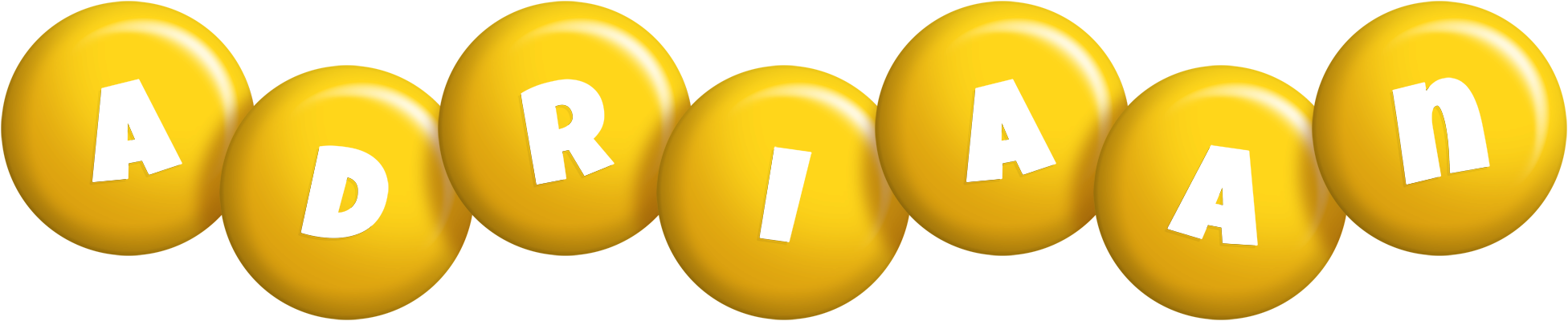 Adriaan candy-yellow logo