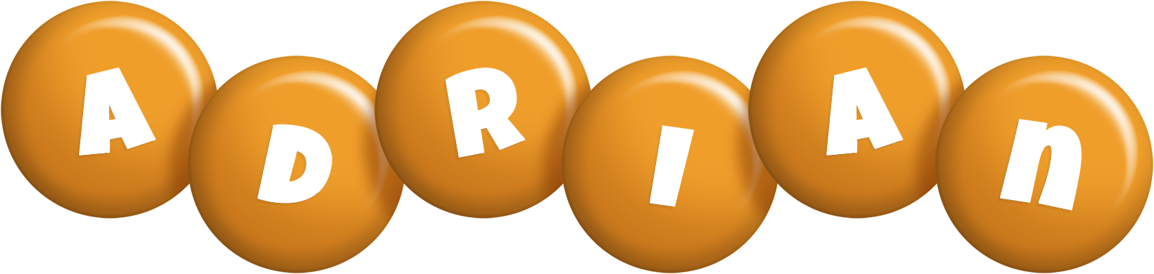Adrian candy-orange logo