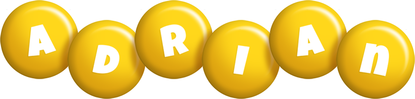 Adrian candy-yellow logo