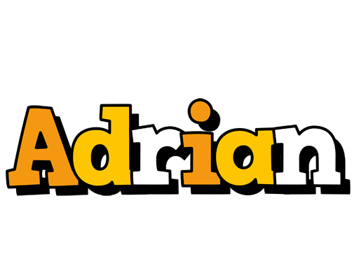 Adrian cartoon logo