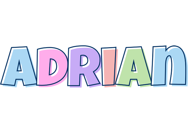 Adrian pastel logo