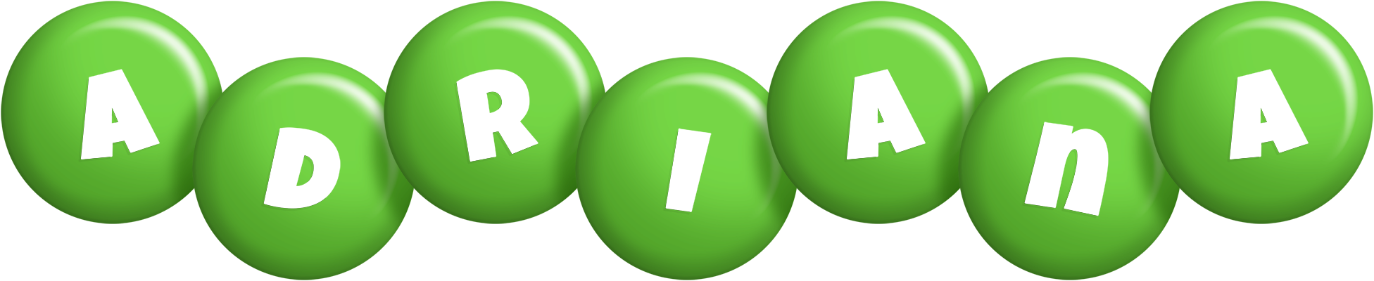 Adriana candy-green logo