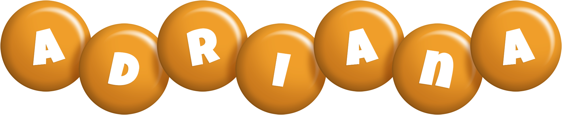 Adriana candy-orange logo