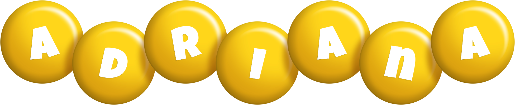 Adriana candy-yellow logo