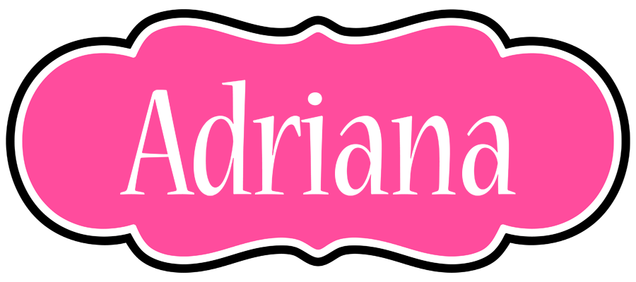 Adriana invitation logo