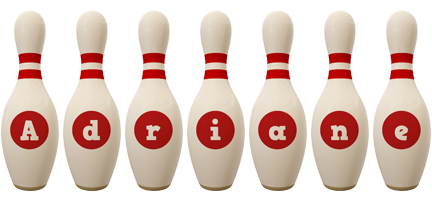 Adriane bowling-pin logo