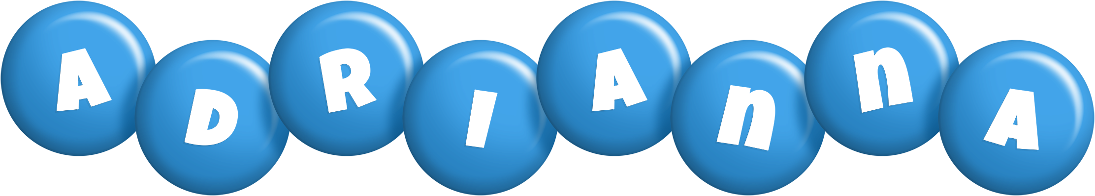 Adrianna candy-blue logo