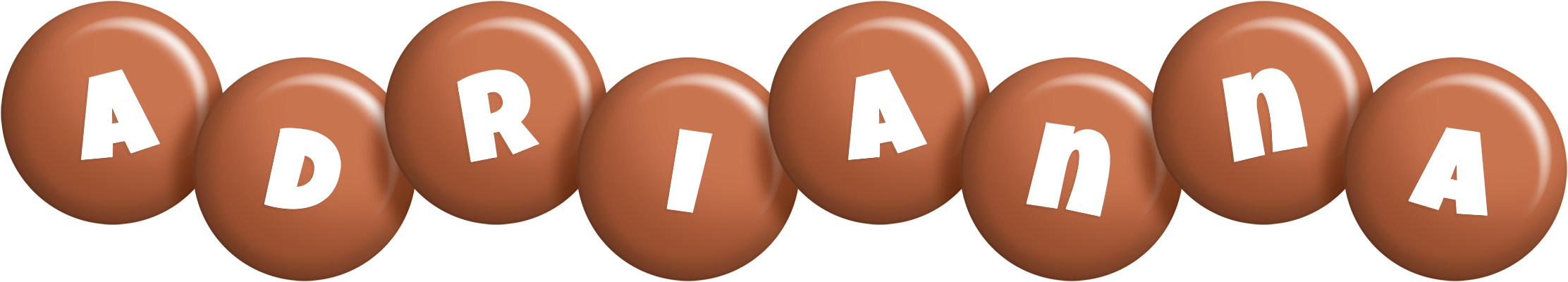 Adrianna candy-brown logo