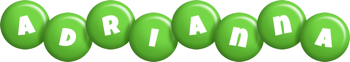 Adrianna candy-green logo