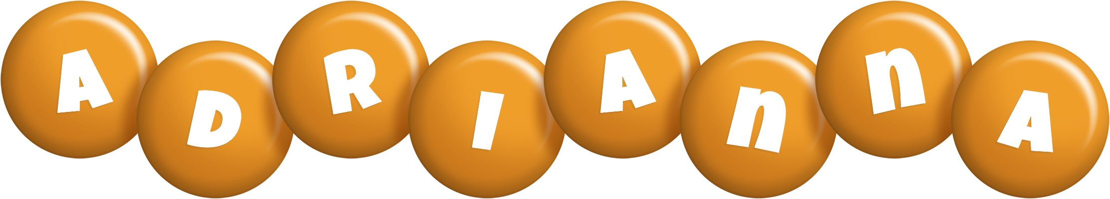 Adrianna candy-orange logo