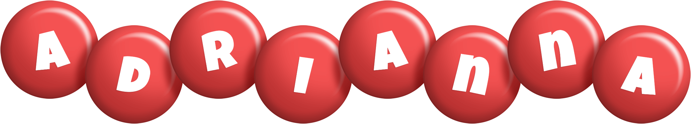Adrianna candy-red logo