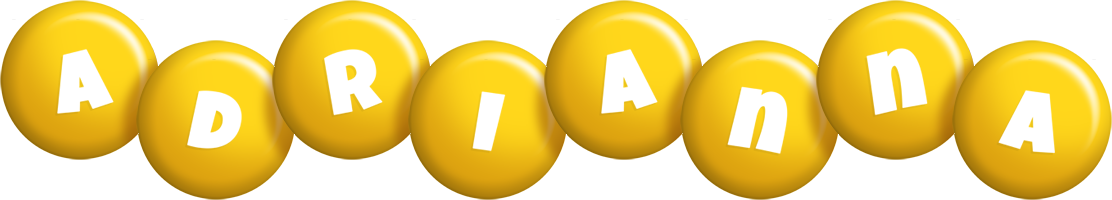 Adrianna candy-yellow logo