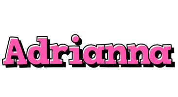 Adrianna girlish logo
