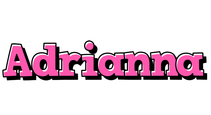 Adrianna girlish logo