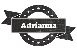 Adrianna grunge logo