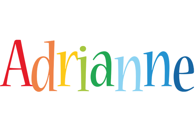 Adrianne birthday logo