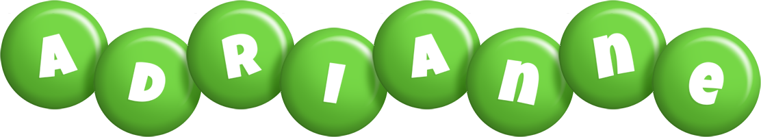 Adrianne candy-green logo