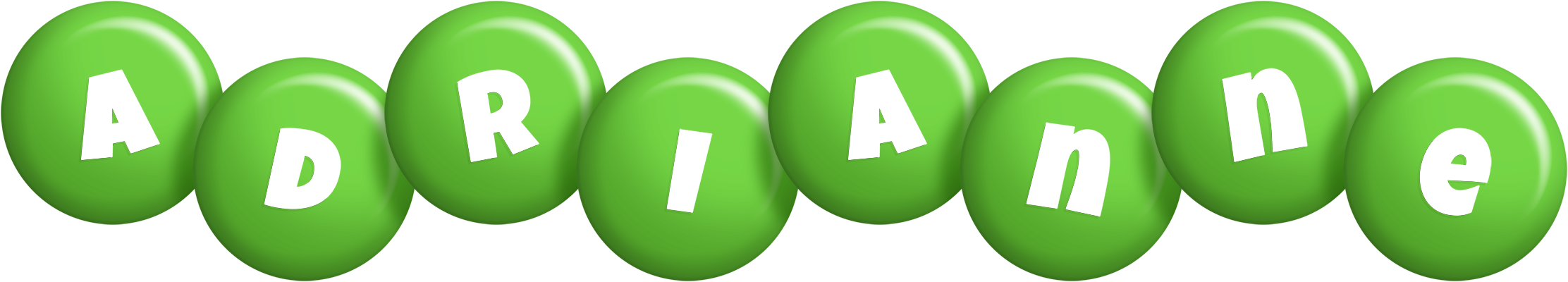 Adrianne candy-green logo