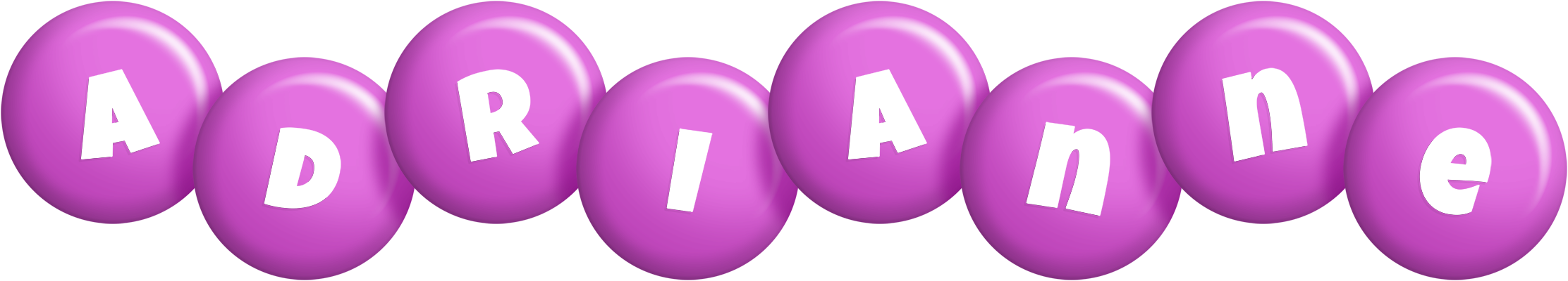 Adrianne candy-purple logo