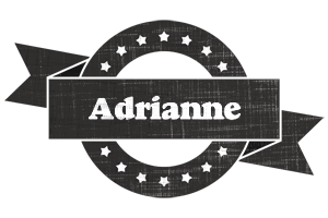 Adrianne grunge logo