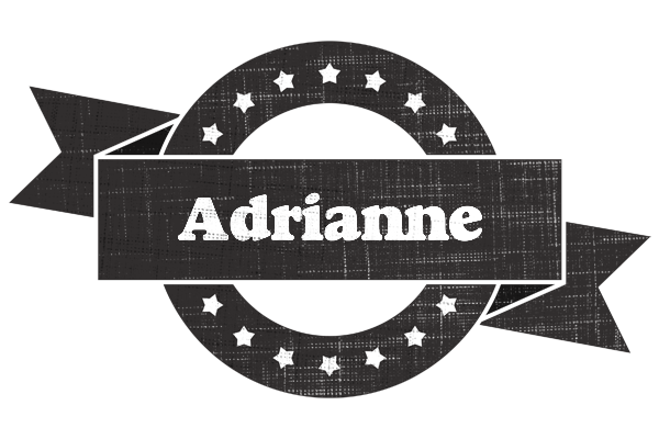 Adrianne grunge logo