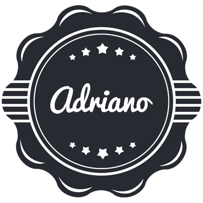 Adriano badge logo