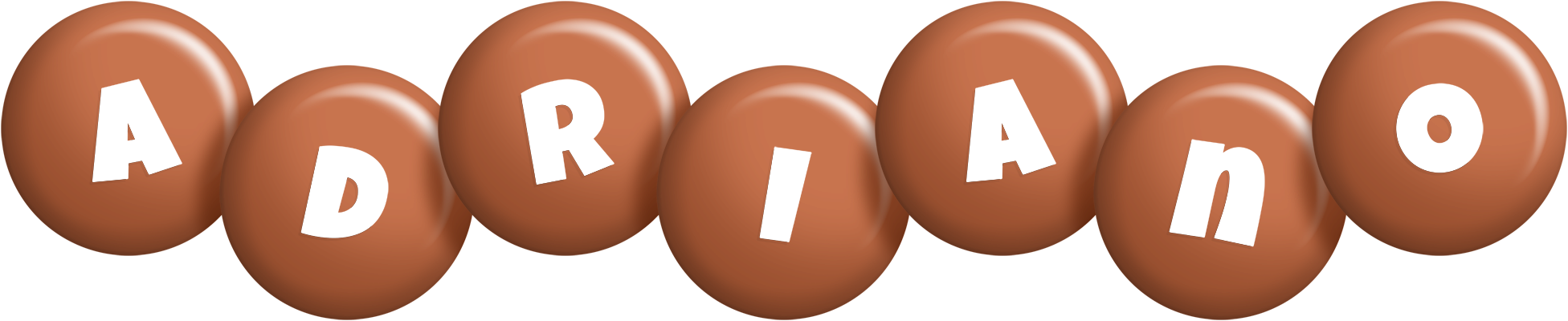 Adriano candy-brown logo