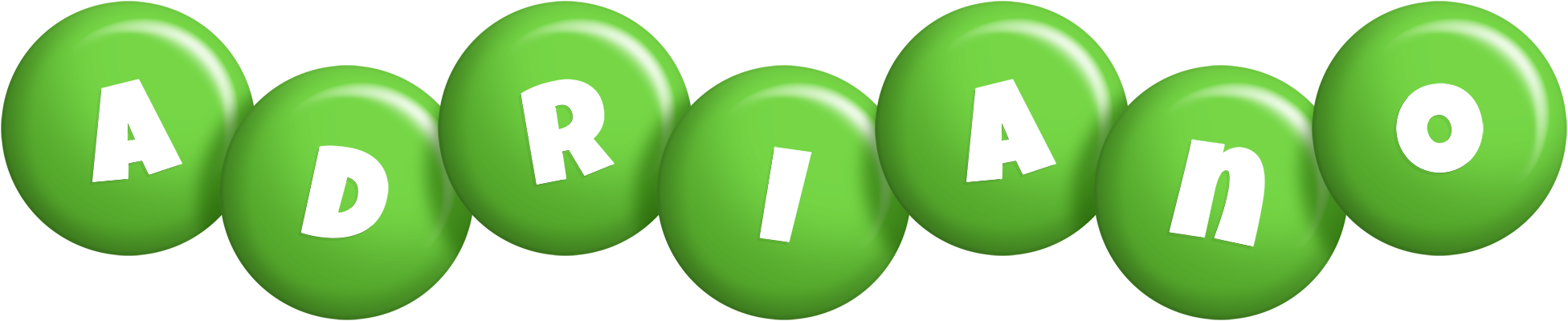 Adriano candy-green logo