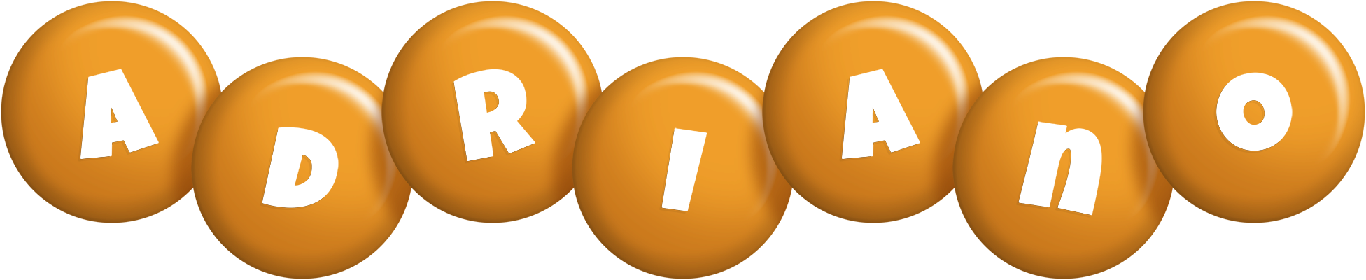 Adriano candy-orange logo