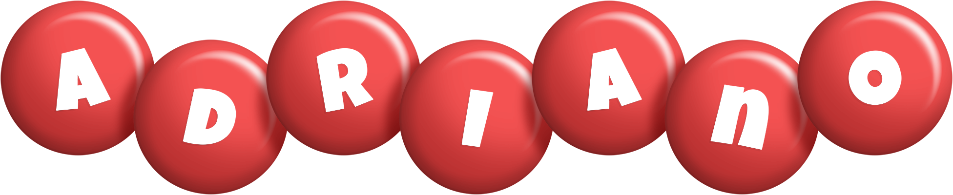 Adriano candy-red logo