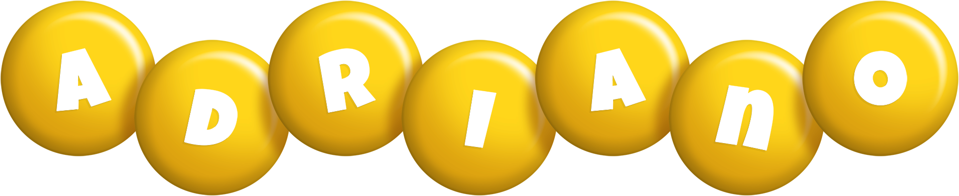 Adriano candy-yellow logo